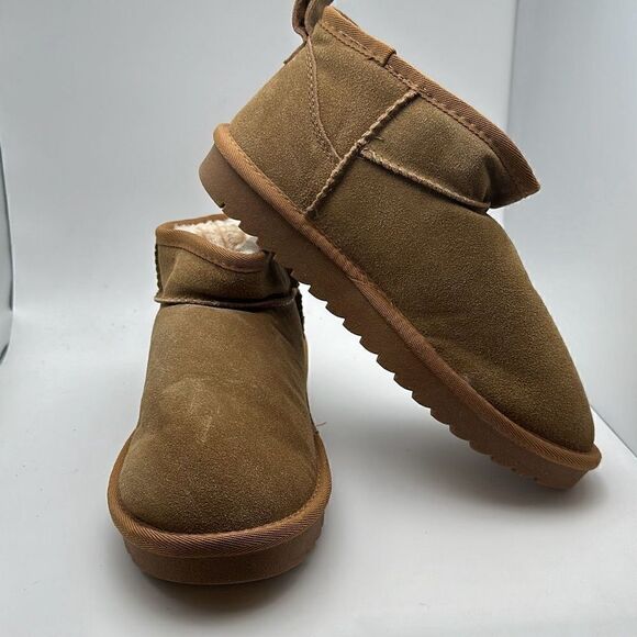 CUSHIONAIRE Women's pull on boot 7 WIDE CHESTNUT - Picture 6 of 7